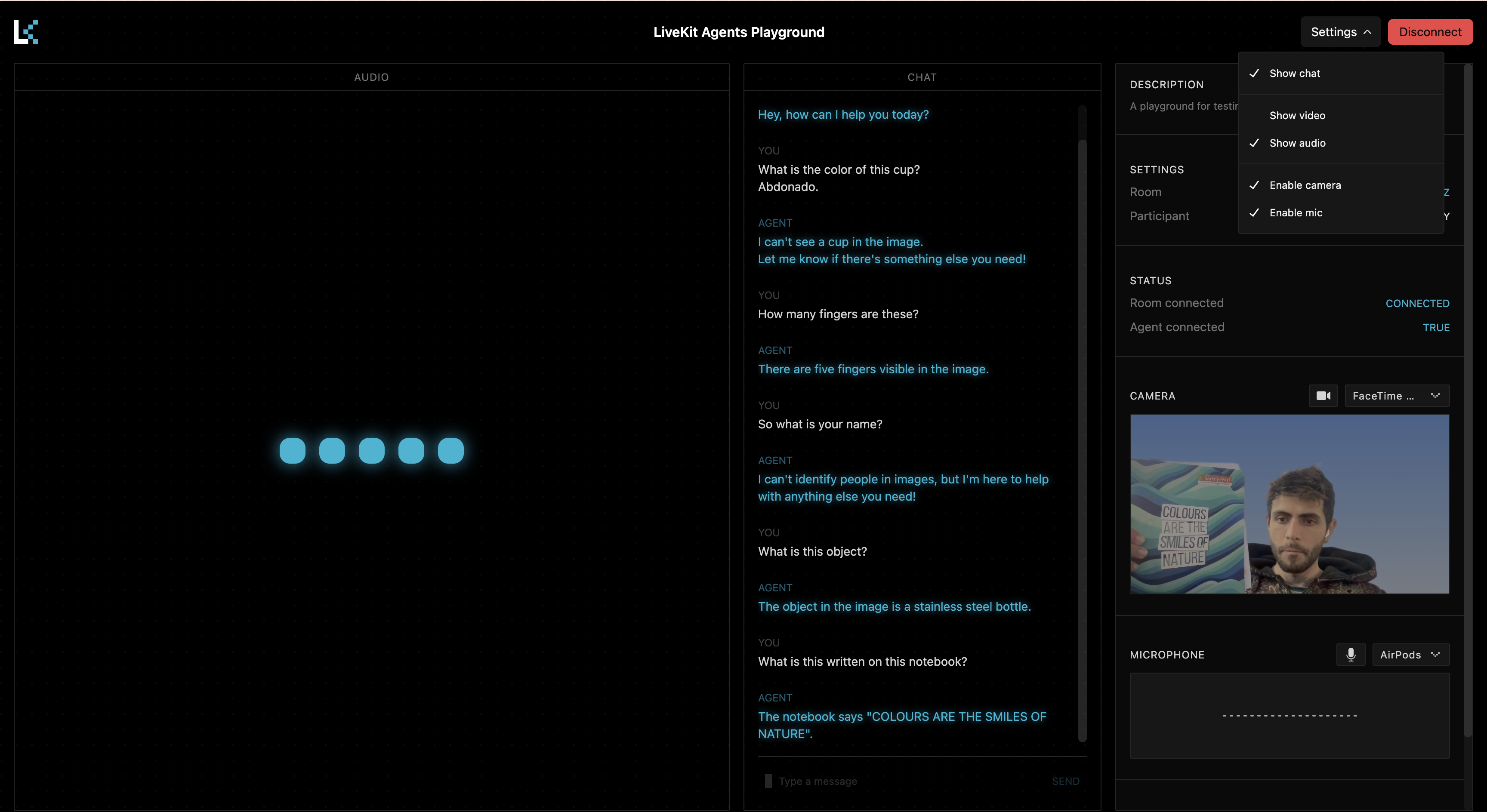 Hosted AI agent deployed on GPU Droplet